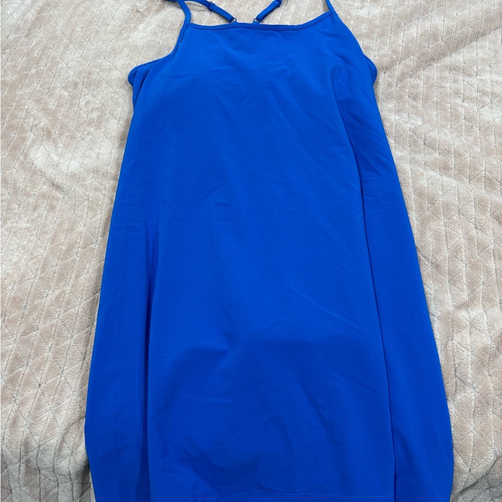 Blue Sleeveless athletic Dress